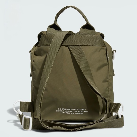 Olive Green Adidas 3.0 Mini Backpack - Picture 3 of 4
